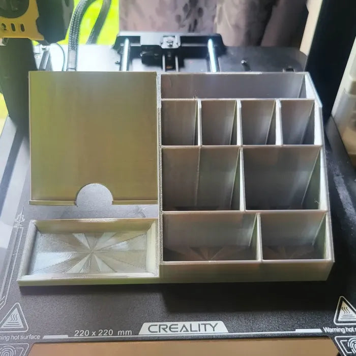 Desk organiser and phone holder